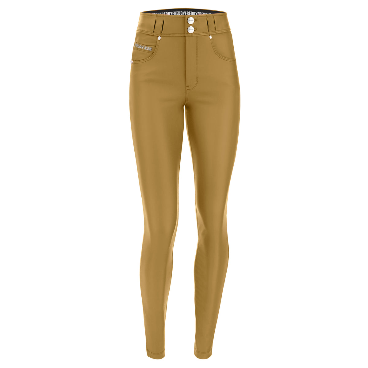 (NOW1MC006P-Z105) Medium waist faux leather N.O.W.® Pants trousers enlarged