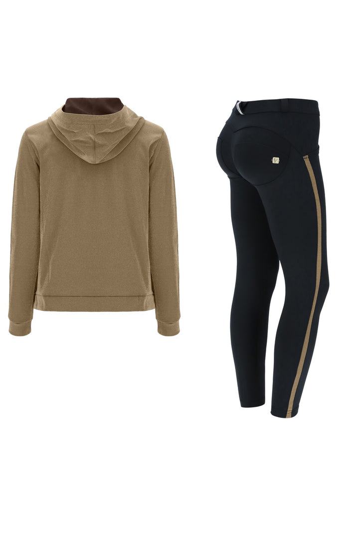 (S0WWTK2-O29N) WR.UP®-IN TRACKSUIT WITH ANKLE-LENGTH SCULPTING TROUSERS AND A LUREX SWEATSHIRT