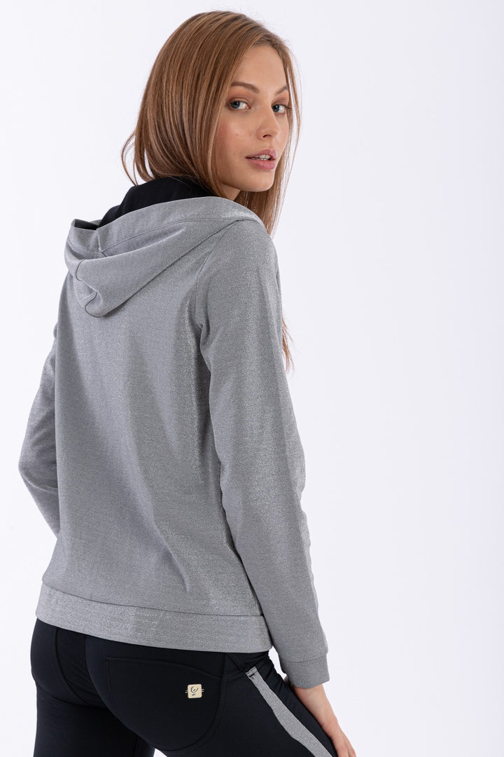 (S0WWTK2-S23N) WR.UP®-IN TRACKSUIT WITH ANKLE-LENGTH SCULPTING TROUSERS AND A LUREX SWEATSHIRT