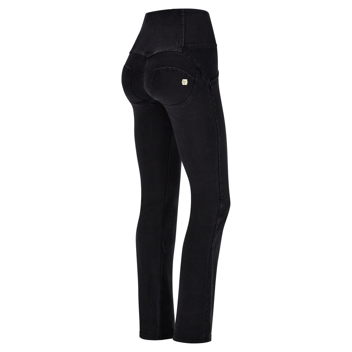 (WRUP11BHC002ORG-J7N)  Zwarte WR.UP® Flared Jeans met een Hoge Taille en Knoopsluiting enlarged