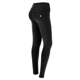 (WRUP1MS917-N) WR.UP® MID-RISE SKINNY BLACK PANTS WITH BUTTONS