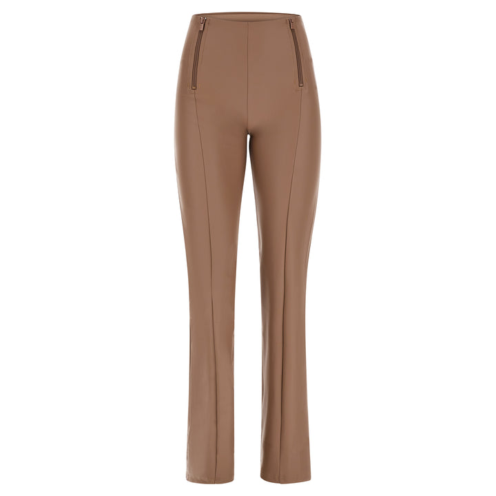 (WRUP24HS315-M103) Leather Look Hoge Taille WR.UP® met Wijde Pijp