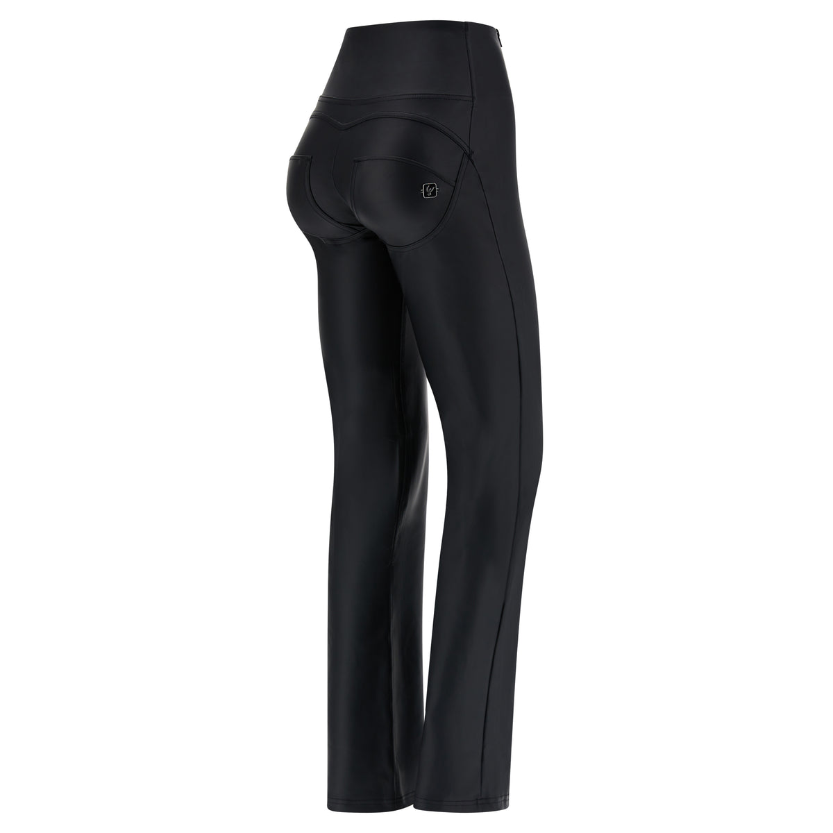 (WRUP24HS315-N) Flare Leather Look Hoge Taille WR.UP® met Wijde Pijp enlarged