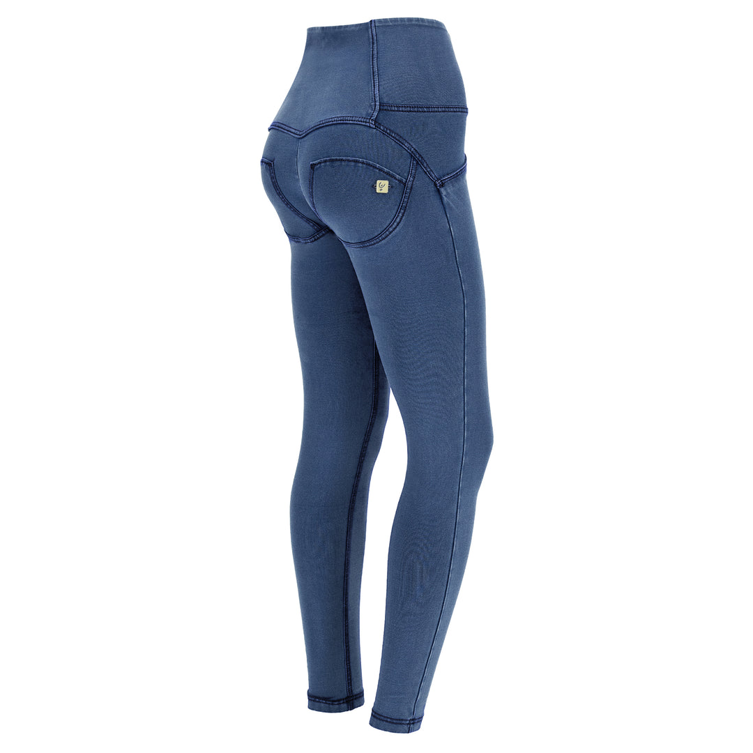 (WRUP2BHC002ORG-J4B) Denim Look WR.UP® met Hoge Taille en Knoopsluiting