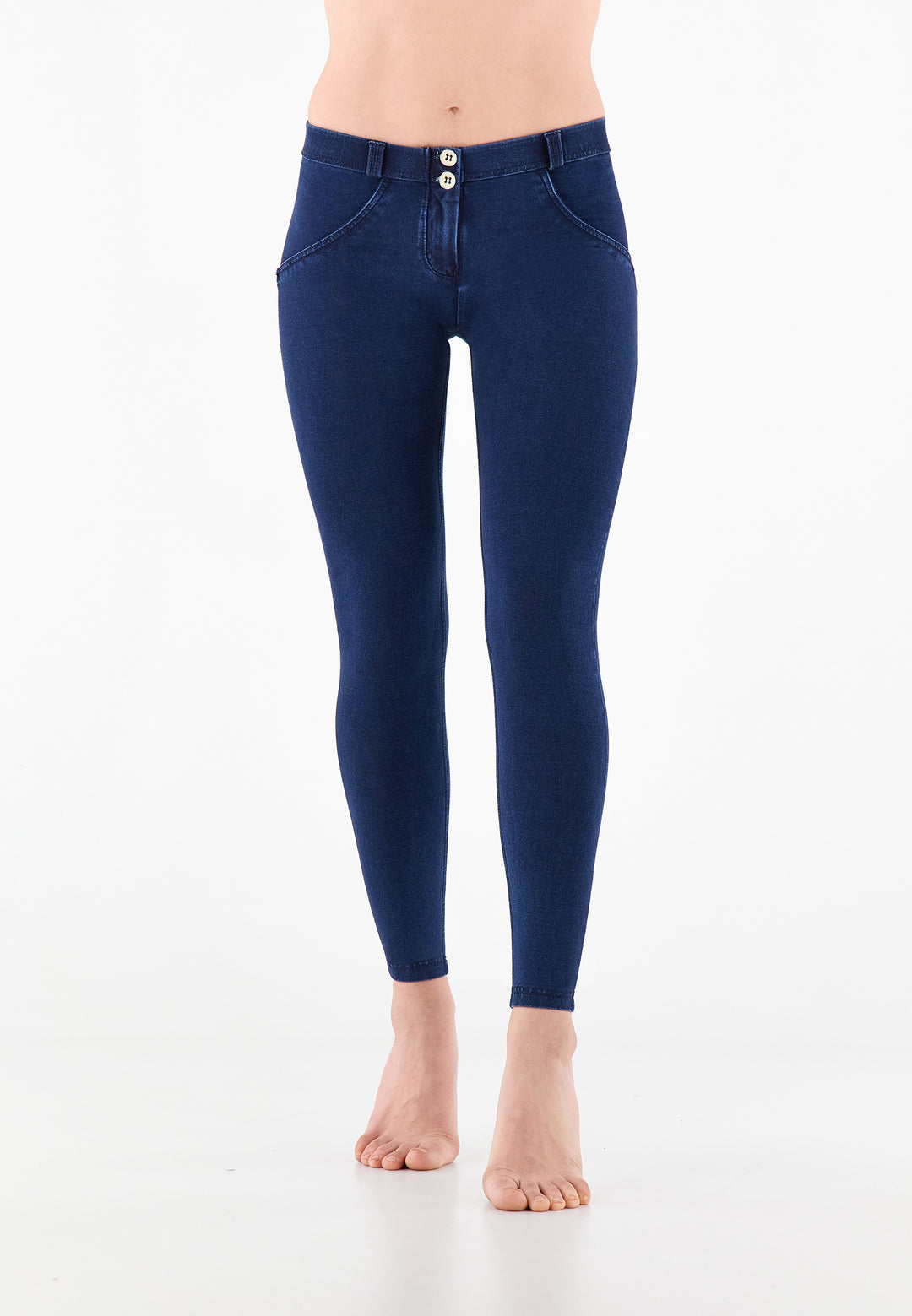 (WRUP2RC002ORG-J0B)  Blauwe WR.UP® Regular Waist in Denim Look