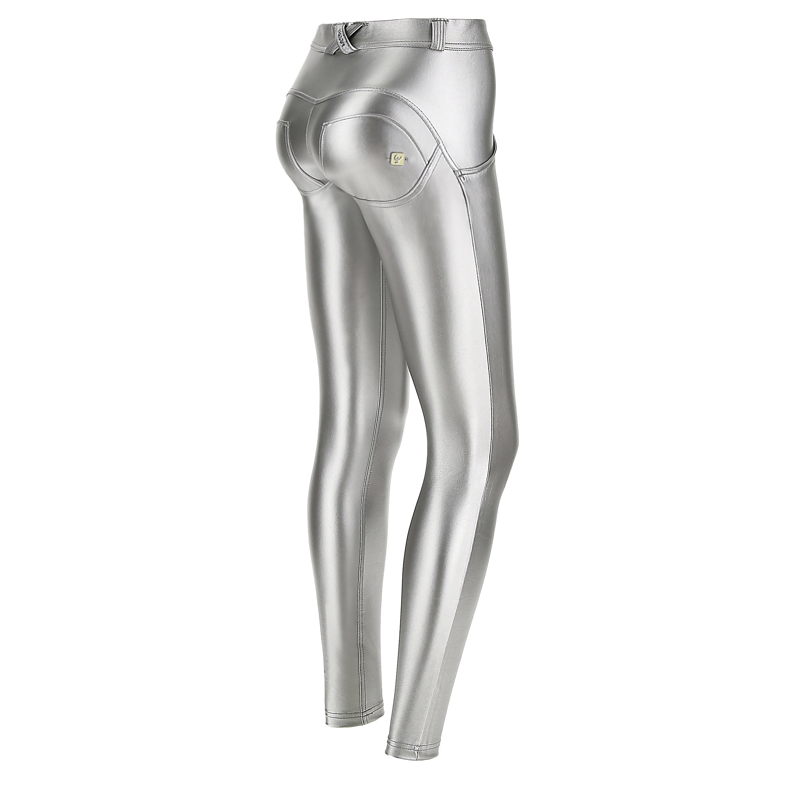 Freddy Metallic Regular-Rise Wr.Up® Super-Skinny Silver Pants