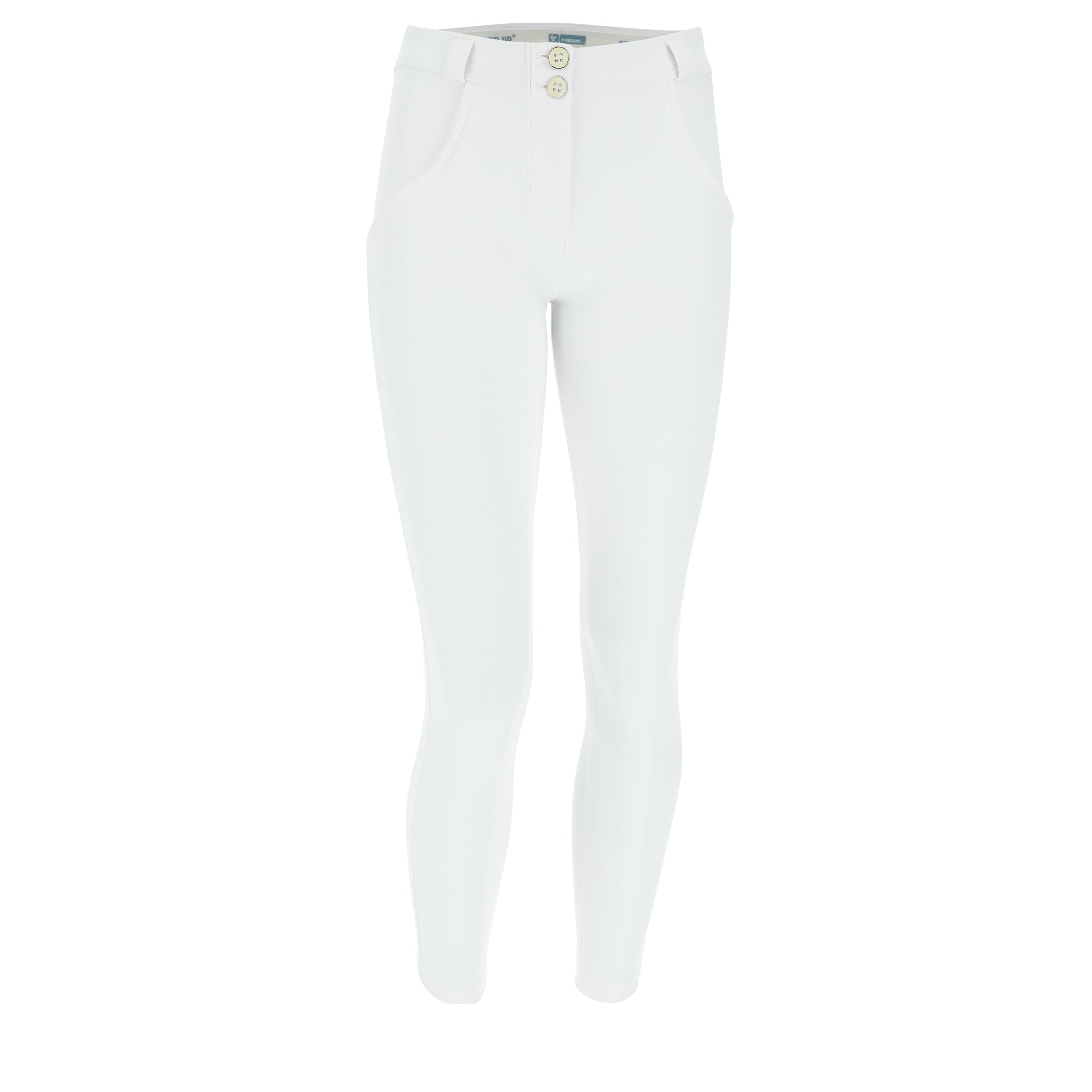 freddy shaping push up shapewear faux leather nep leer broek legging comfy stretch fitting enkel lengte trend white wit