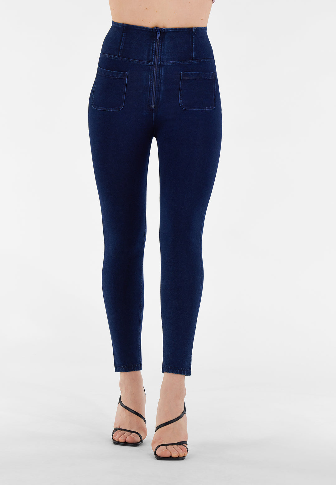 (WRUP4SHS224-J0B)WR.UP® Jeggings With Super High Waist And Patch Pockets