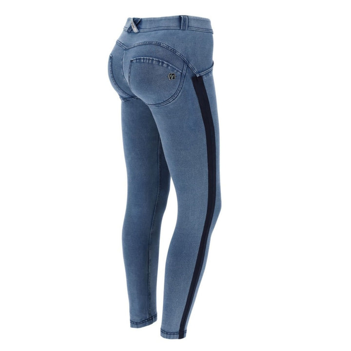 (WRUP5RF004-J4B) ANKLE-LENGTH WR.UP® SHAPING SKINNY JEANS WITH BLACK LATERAL BANDS