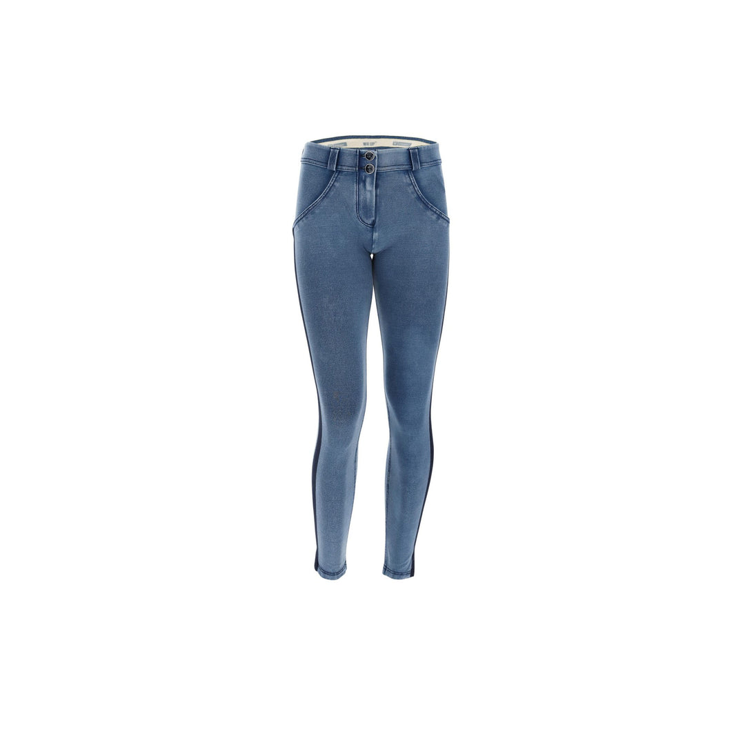 (WRUP5RF004-J4B) ANKLE-LENGTH WR.UP® SHAPING SKINNY JEANS WITH BLACK LATERAL BANDS