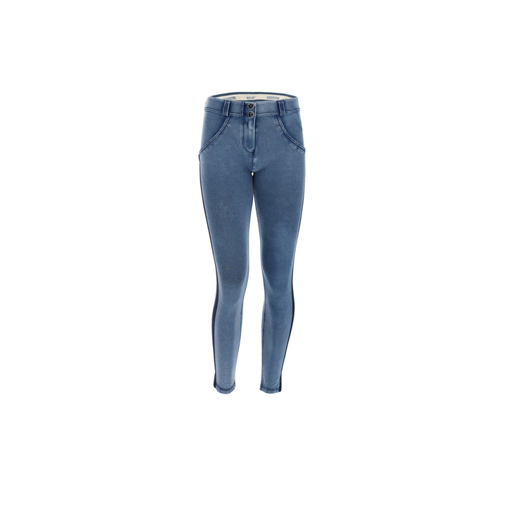 (WRUP5RF004-J4B) ANKLE-LENGTH WR.UP® SHAPING SKINNY JEANS WITH BLACK LATERAL BANDS